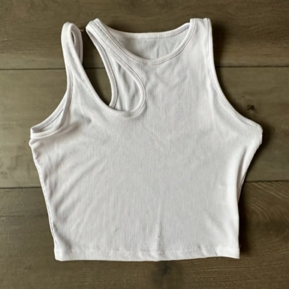 SHEIN WOMENS CUT OUT CROPPED TANK TOP